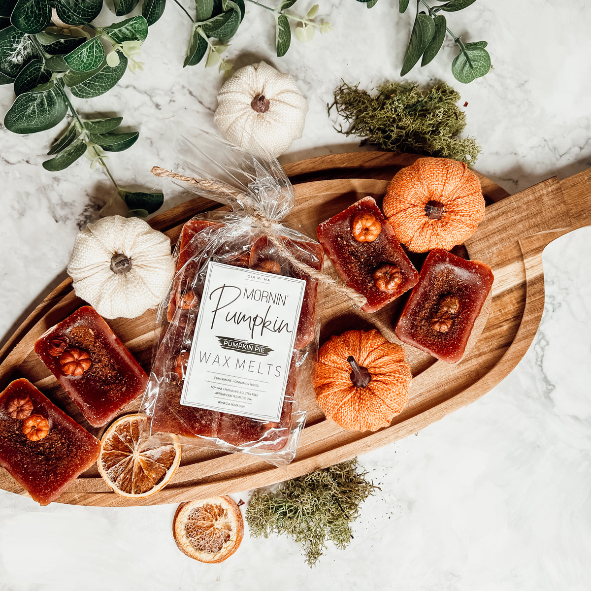 Pumpkin Buttercream XL Wax Melts Natural 4 Cubes 2oz Each Pumpkin Spice