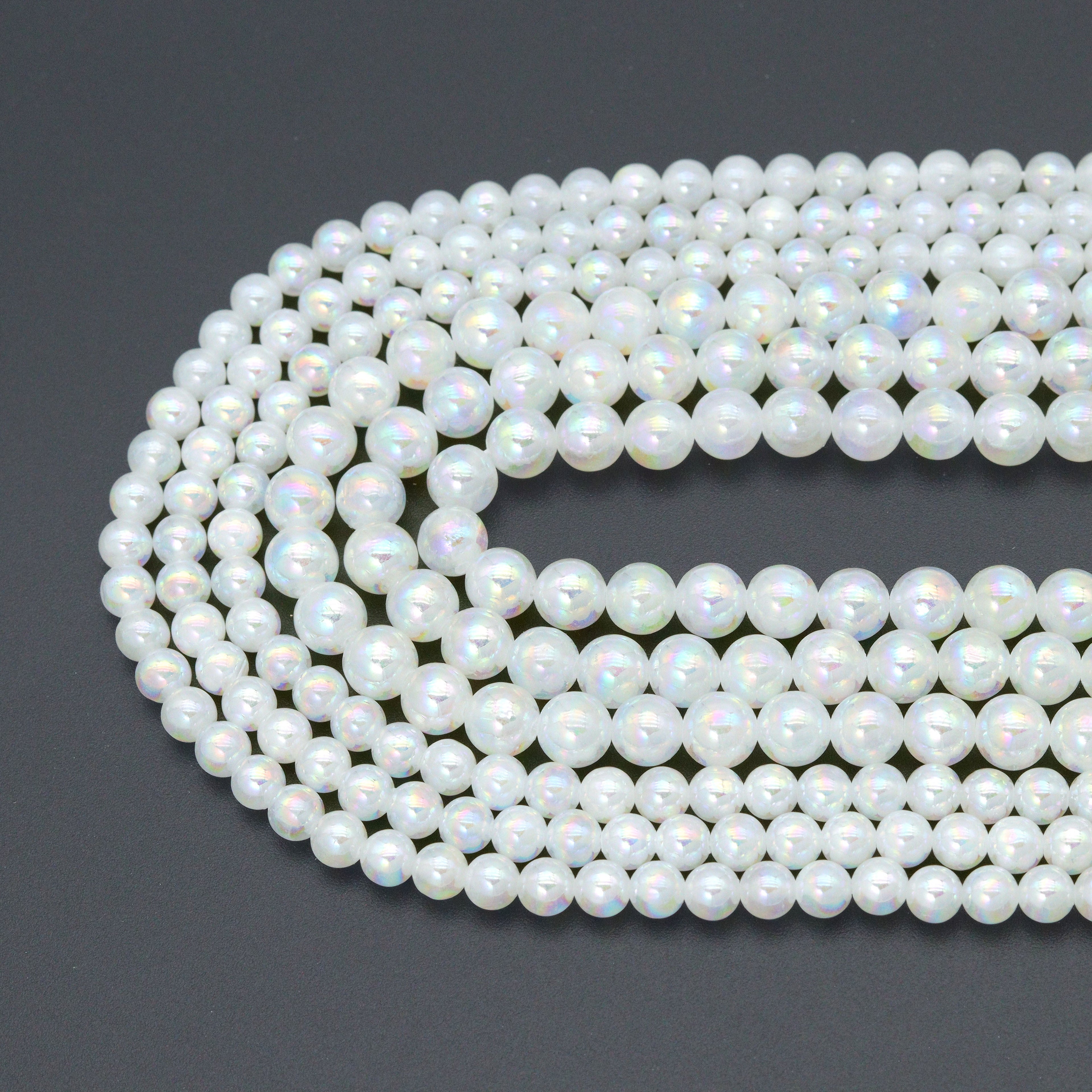New AB Mystic Selanite beads, 6mm/8mm/10mm Selanite beads, Sku#U2329