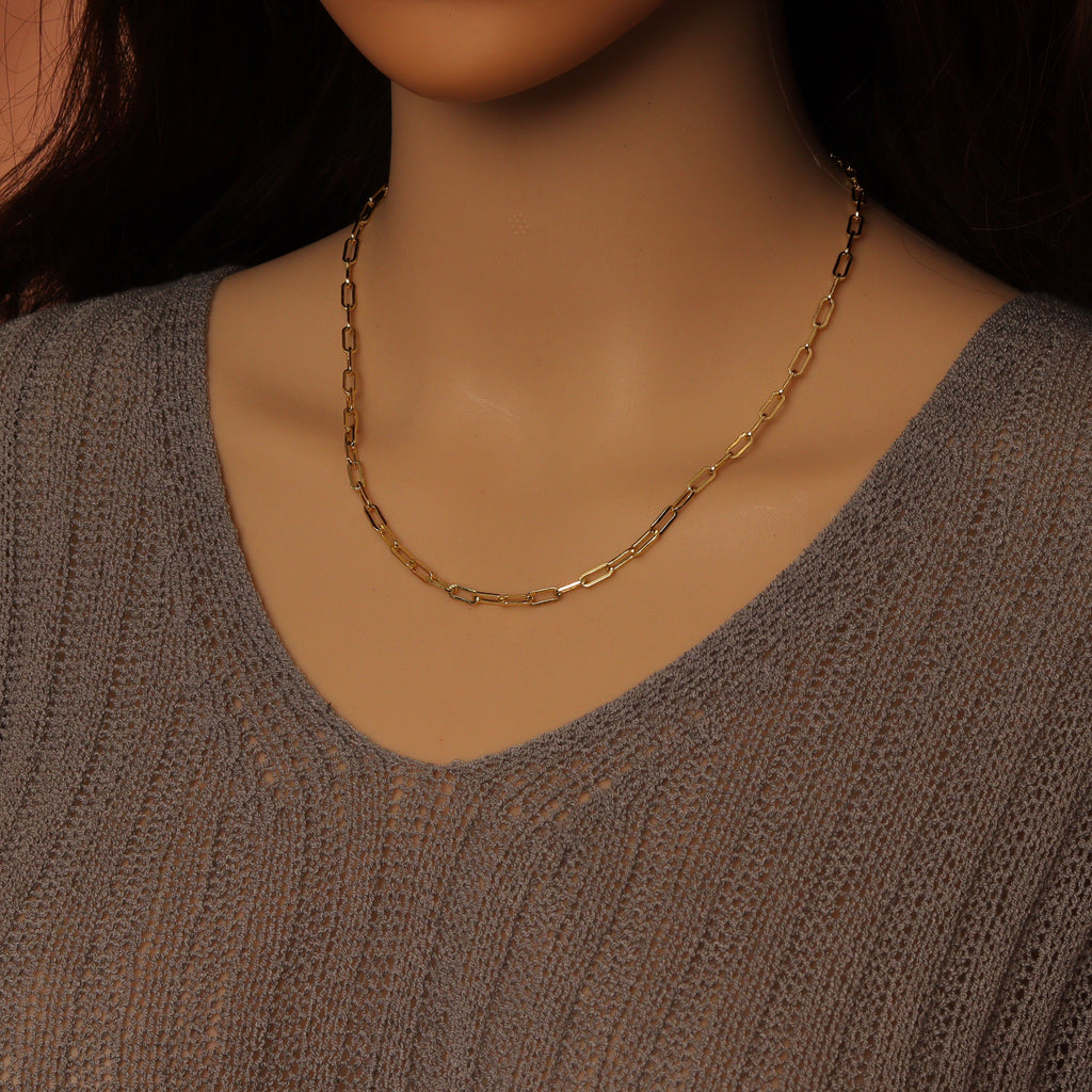 Small Link Paperclip Necklace Bracelet, sku#EF222