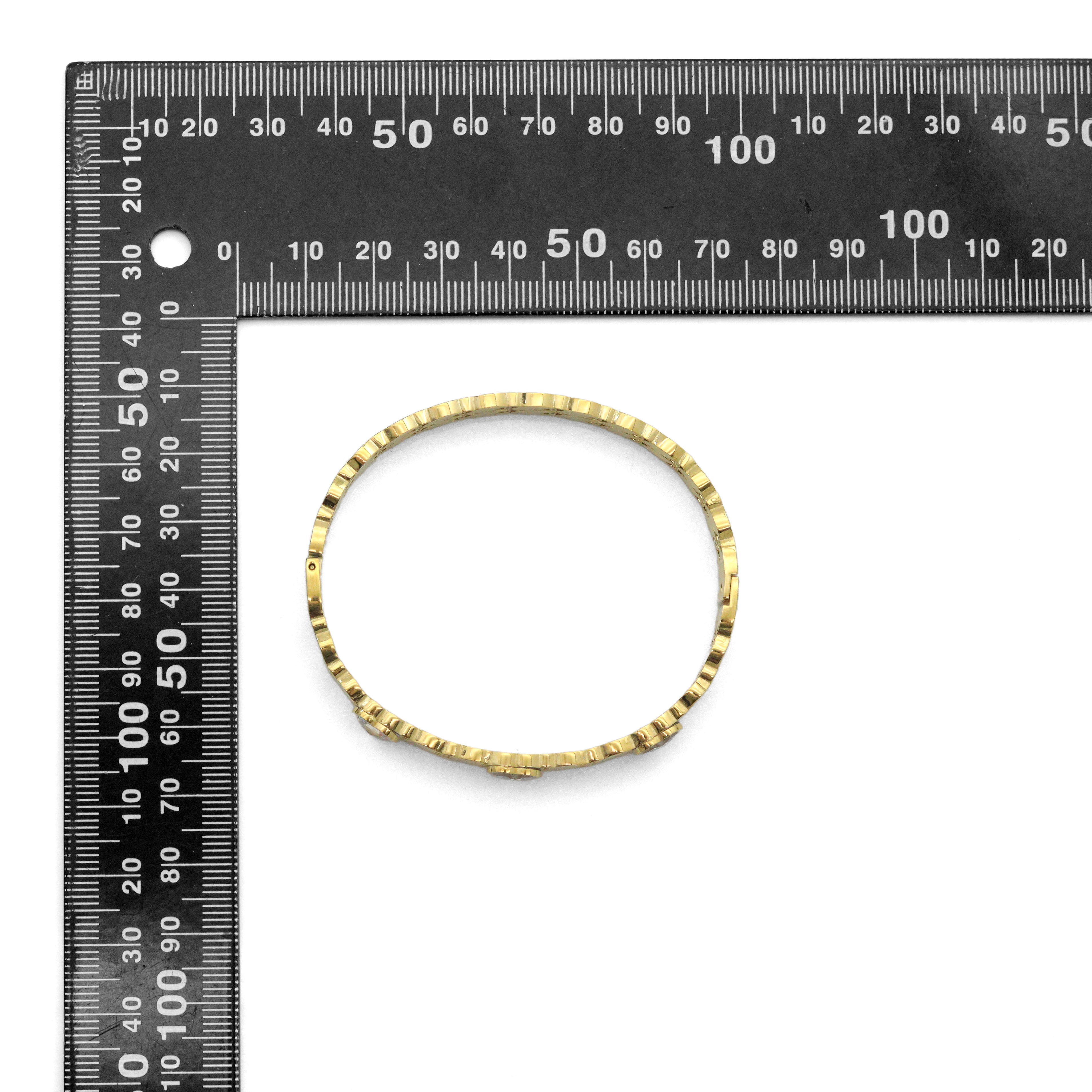 Clear Heart CZ Gold Silver Adjustable Bracelet, Sku#BXG11