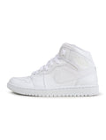 Air Jordan Homme 1 Mid - Triple Blanc