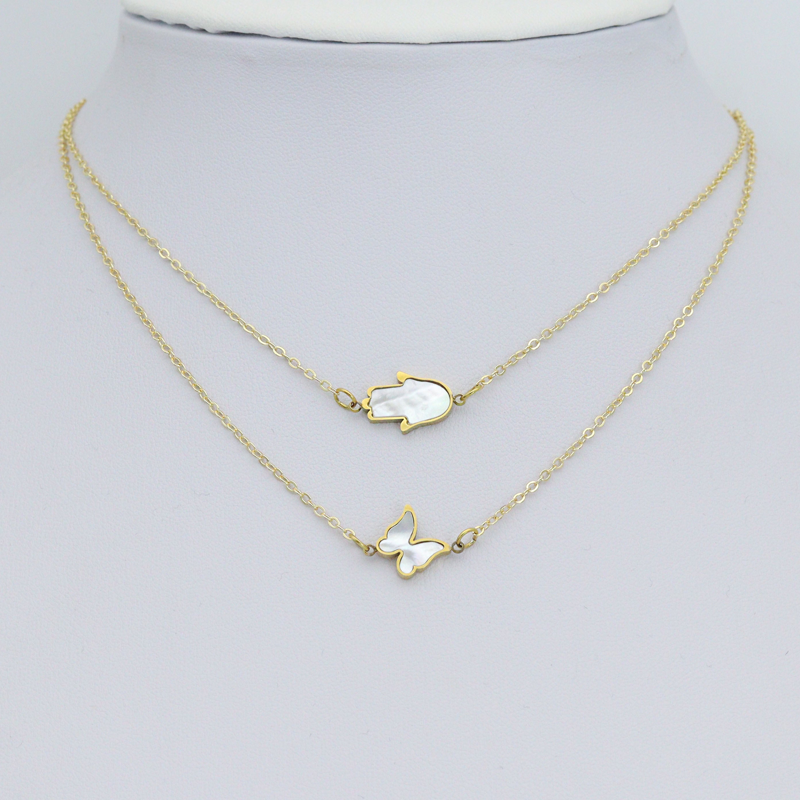 Mother of Pearl Dragonfly Butterfly Hamsa hand Connector charm, Purse Cross charm, Sku#LX896