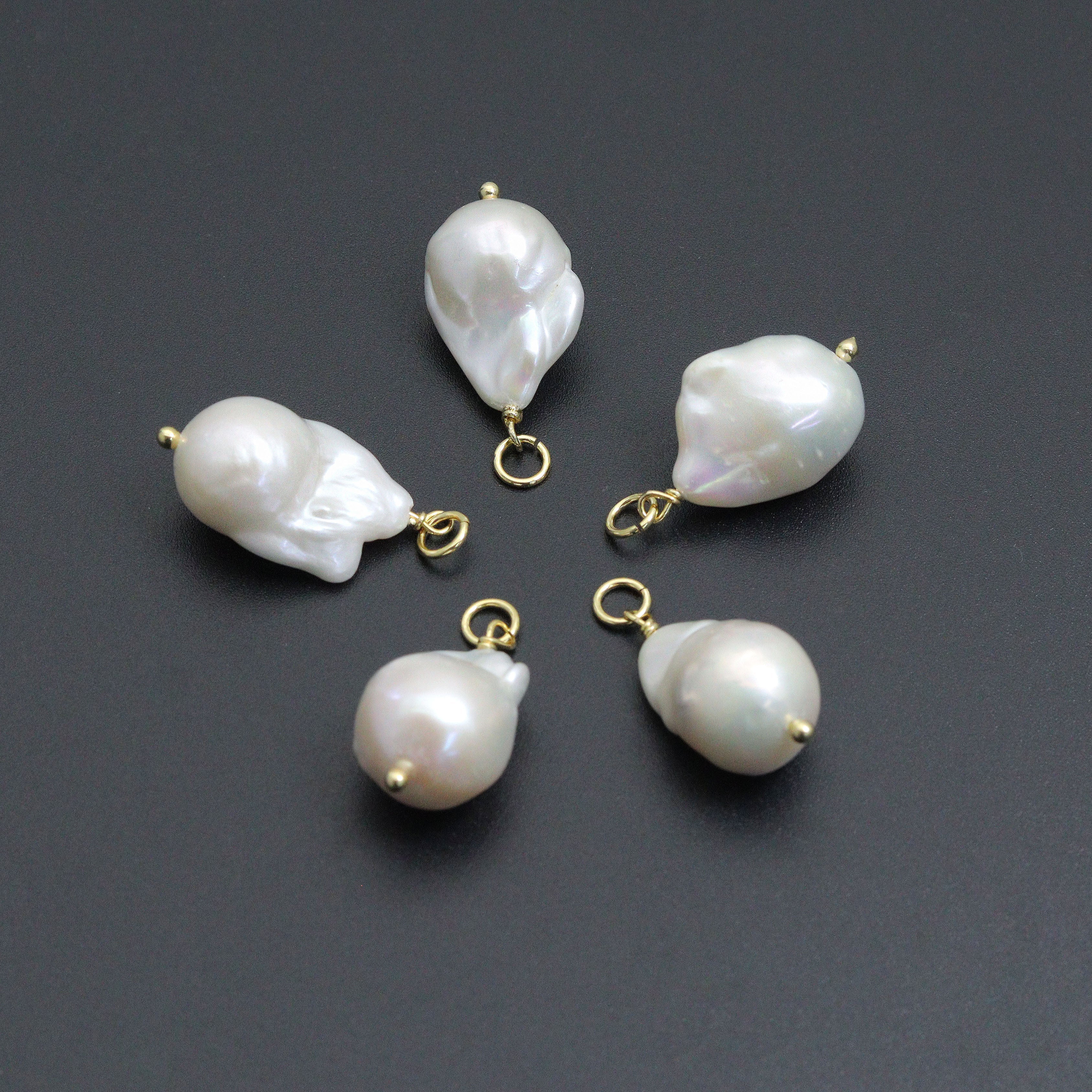 Natural Baroque Pearl Pendant charm, Sku#EF802