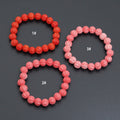 10mm Pumpkin Resin Stretchy Bracelet, Sku#EF664