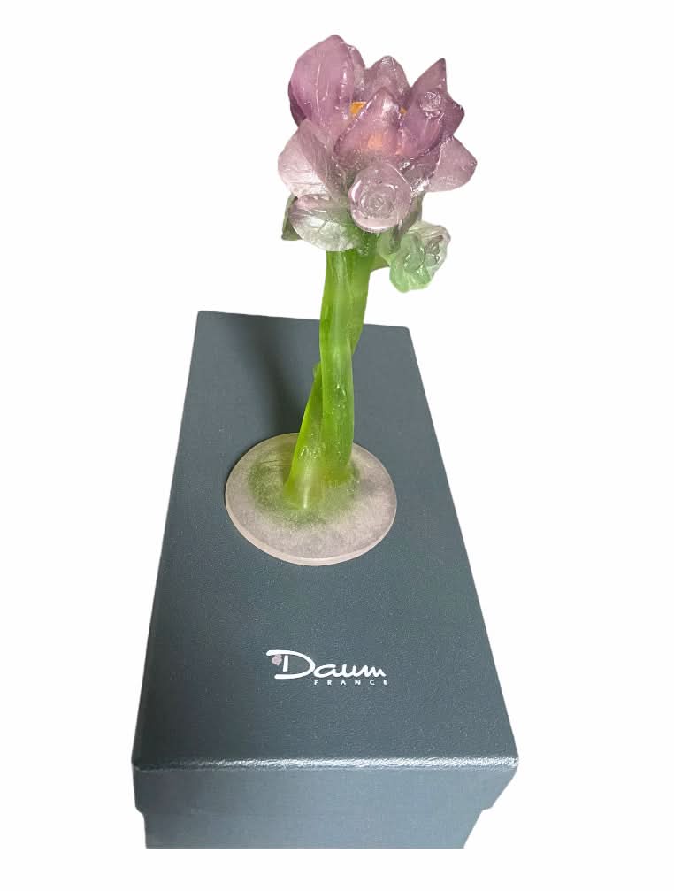 Bougeoir Daum Cristal Roses