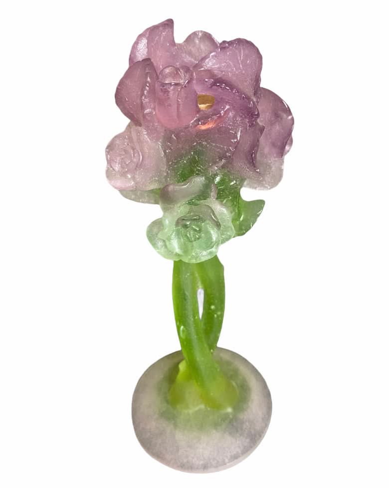 Bougeoir Daum Cristal Roses