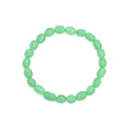 6x9mm Irregular Oval Jade Stretchy Bracelet, Sku#EF749