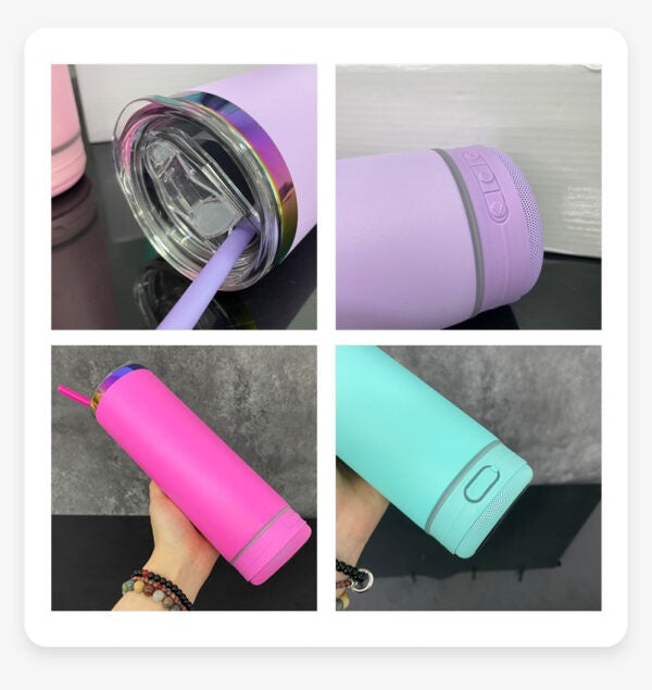 20oz Chromatic Bluetooth Speaker Tumbler Stainless Double Wall