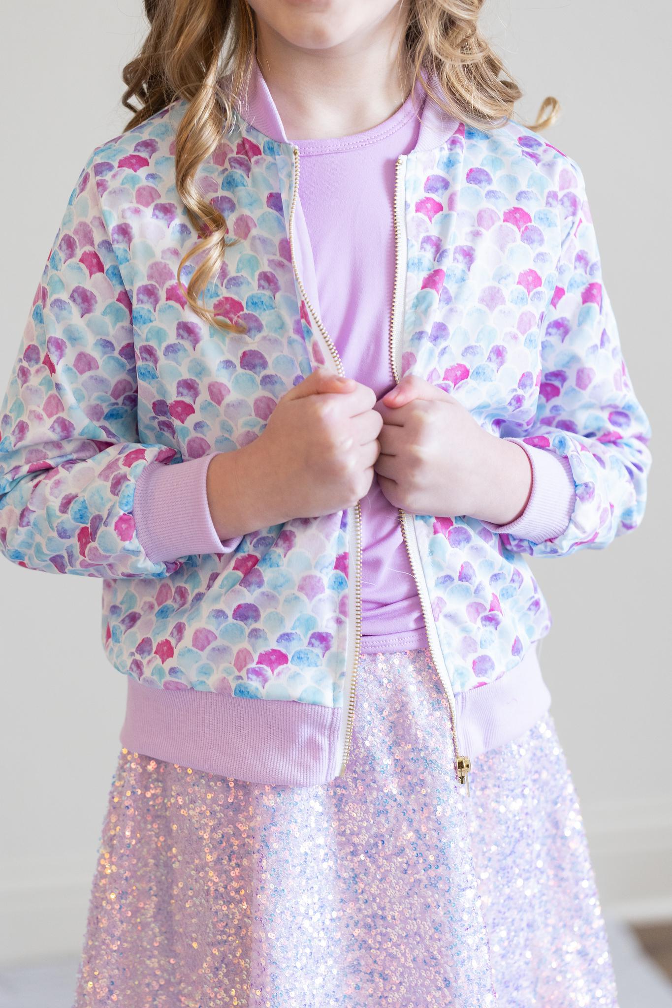 Veste en satin Écailles de Sirène