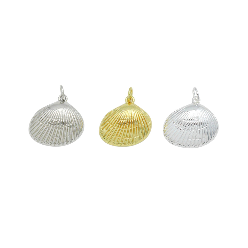 Gold silver Shell Shape Pendant/Charm,sku#L411