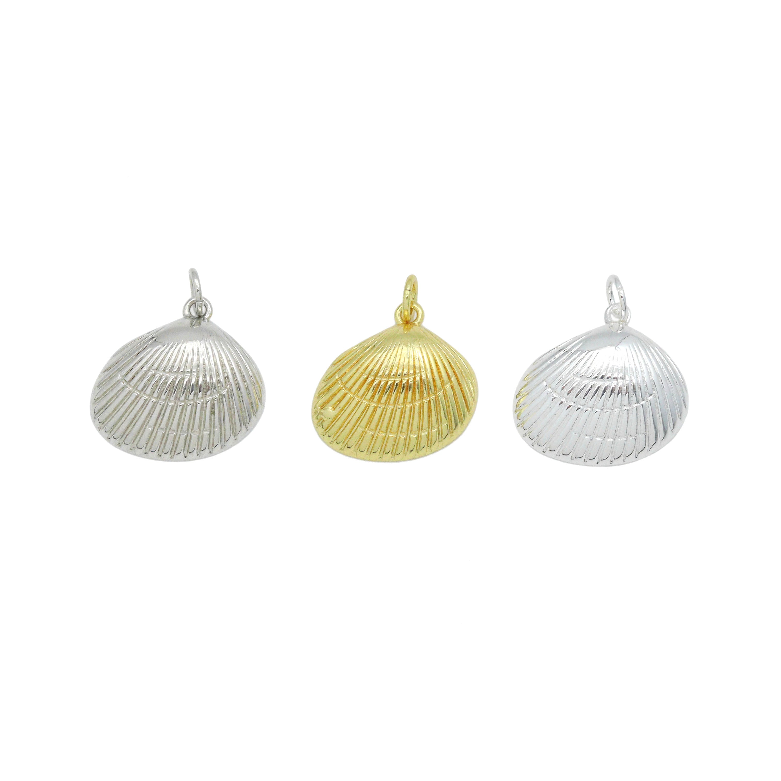 Gold silver Shell Shape Pendant/Charm,sku#L411