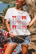 Fireworks & Bows Holiday Tee