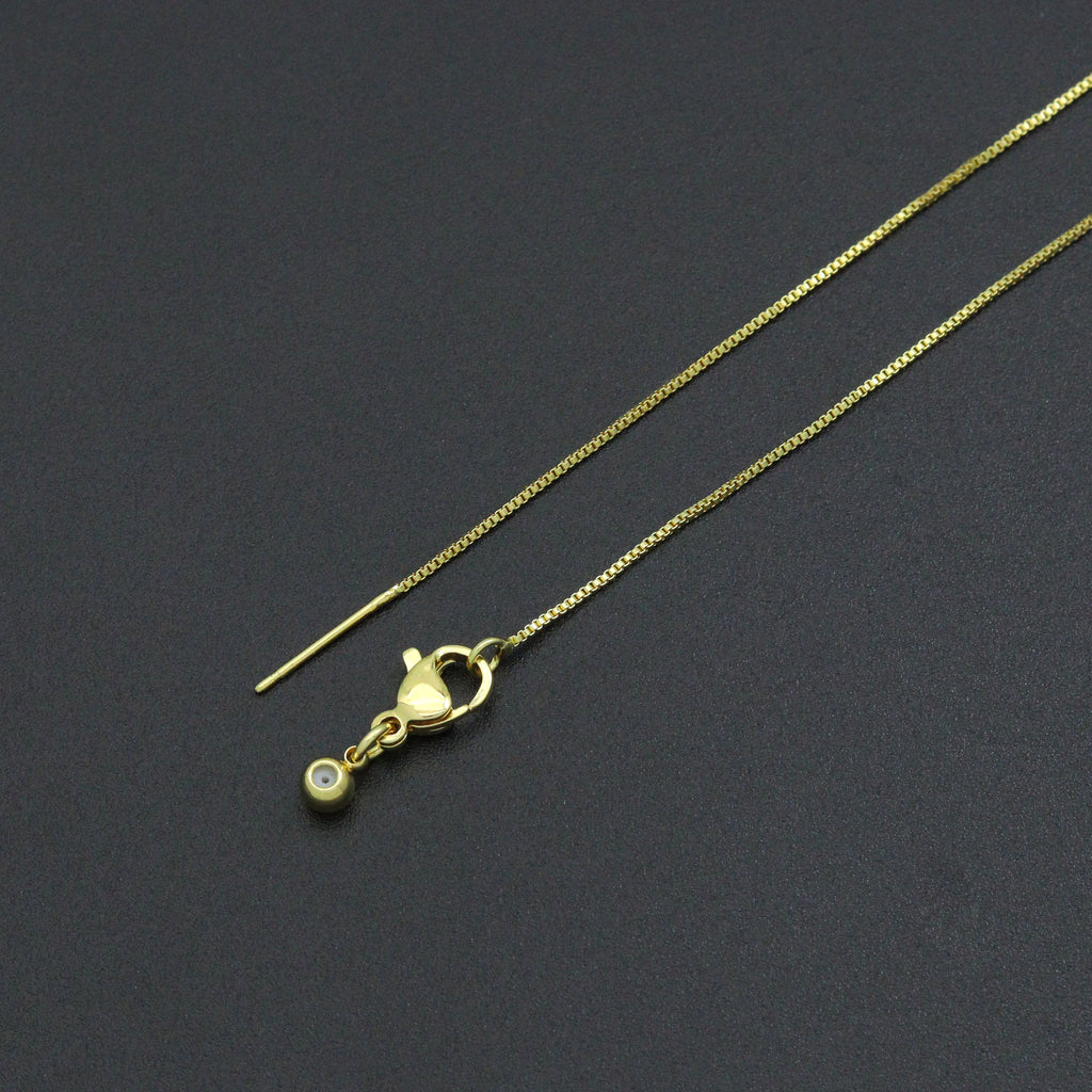 Clear CZ Daisy Flower Gold Link Chain necklace Stud Earring, sku#LD772