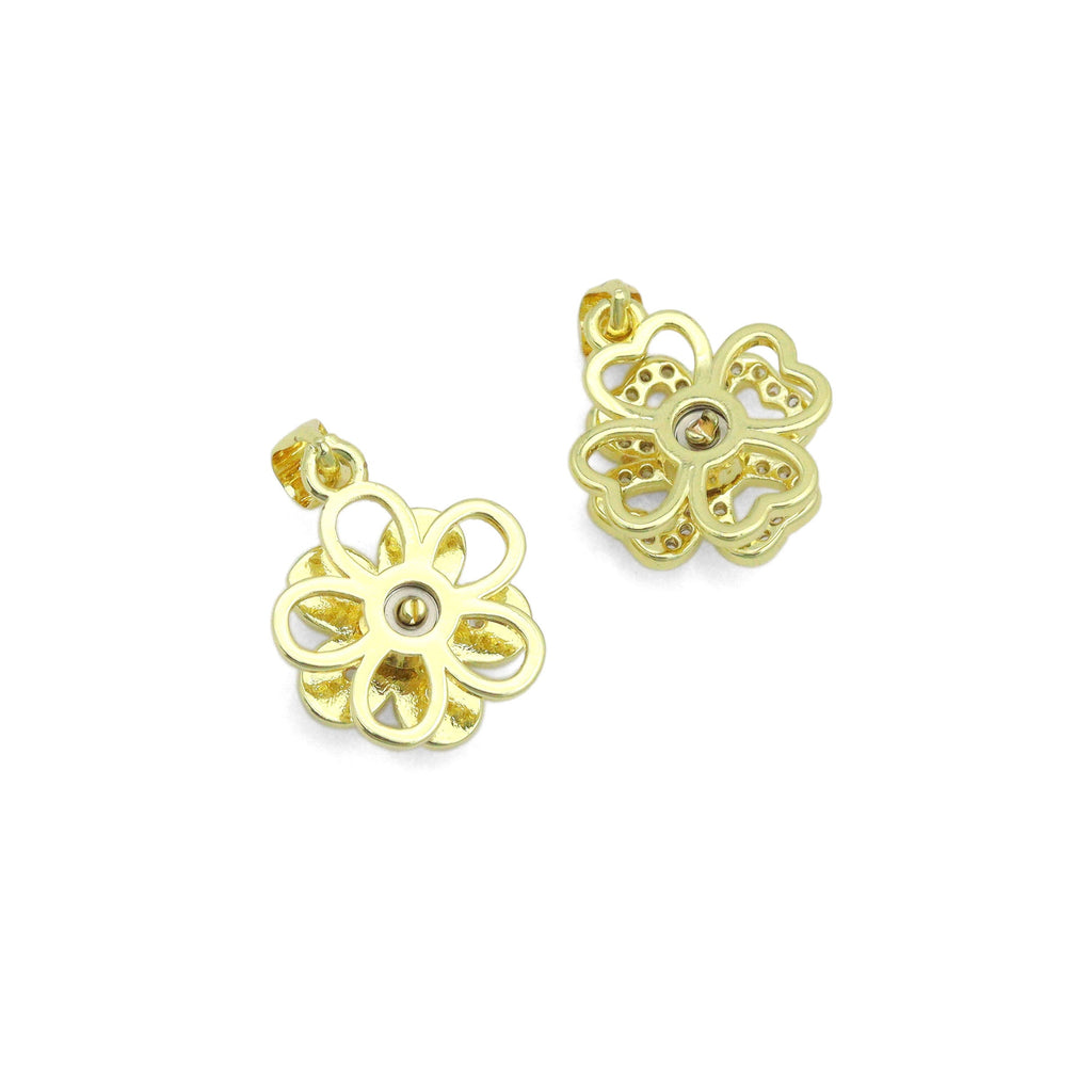 Gold Spinning Flower Pendant Collection – Playful, Elegant & Stress-Relieving, Sku#LD777