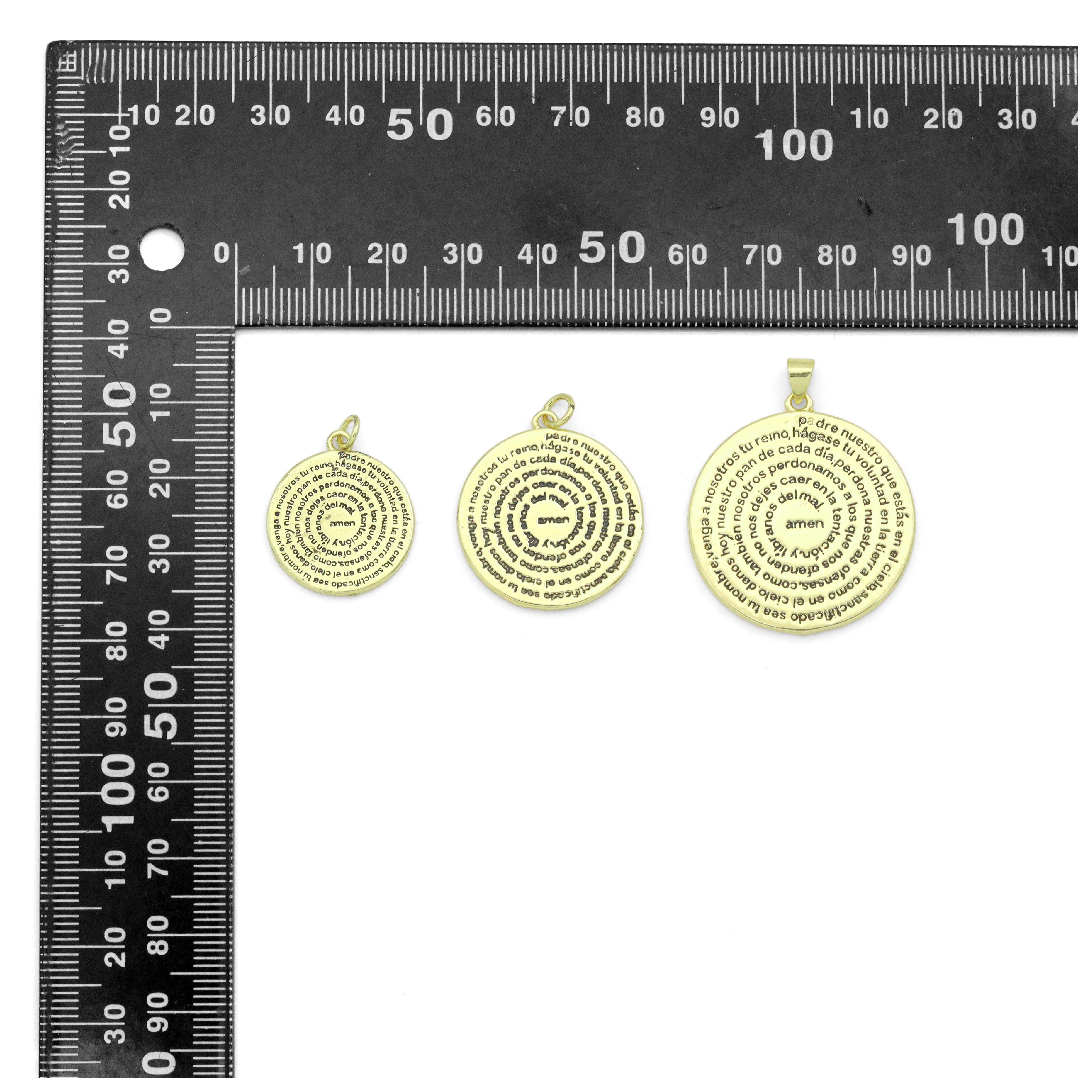 Lord’s Prayer medallion Charm Pendant, Sku#LK1283