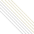 Gold Silver Dainty Mixed paperclip chain,  unfinished chain by yard,Thin chain, sku#LX645