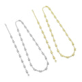 CZ Tennis Chain Star Link necklace Bracelet, Sku#LX778