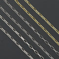 Thin Paperclip Chain by yard, sku#LX811