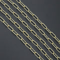 Wholesale Hammered Paperclip Chain by Yard, sku#LX901