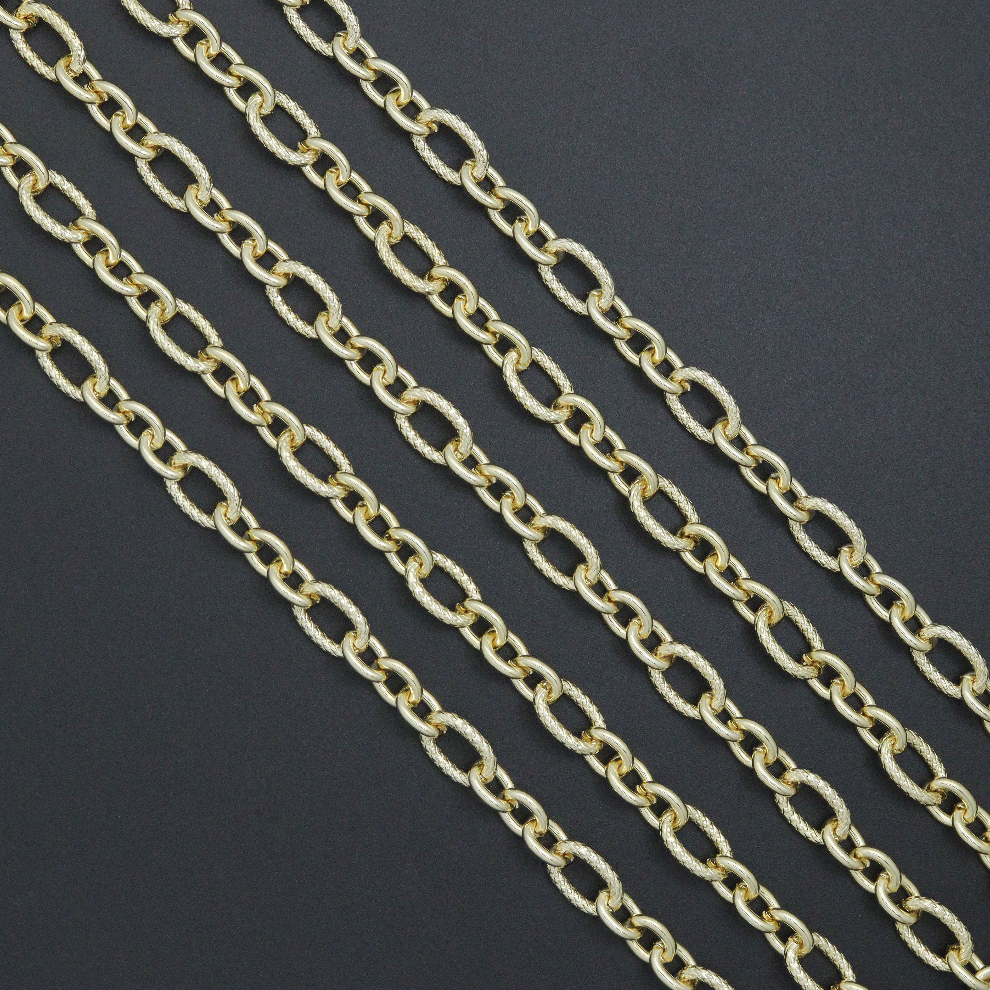 Wholesale Mixed Oval Link Chain by Yard, sku#LX914