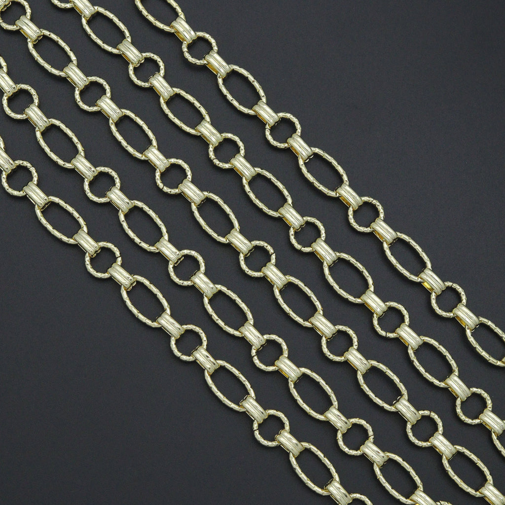 Wholesale Chunky Round oval Link chain by Yard, sku#LX915