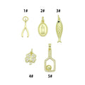 picklebal racket, Wishbone, Fish Clover, Oval Mary Pendant charm for Necklace Bracelet Jewelry Making Supply, Sku#LX926