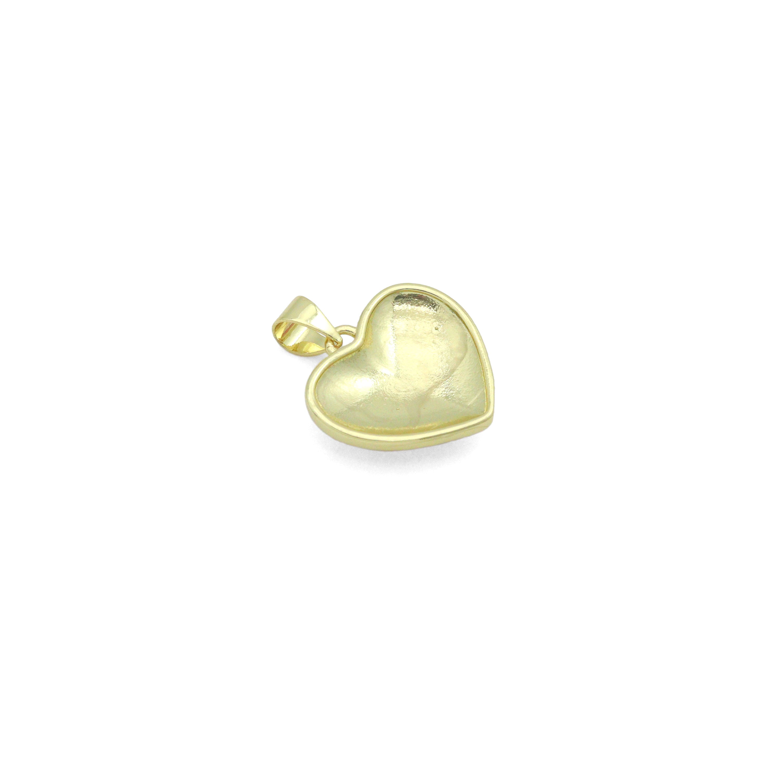 Pink and White Mother of Pearl Heart charm For Necklace Bracelet Jewelry Making Supply, Sku#LX936