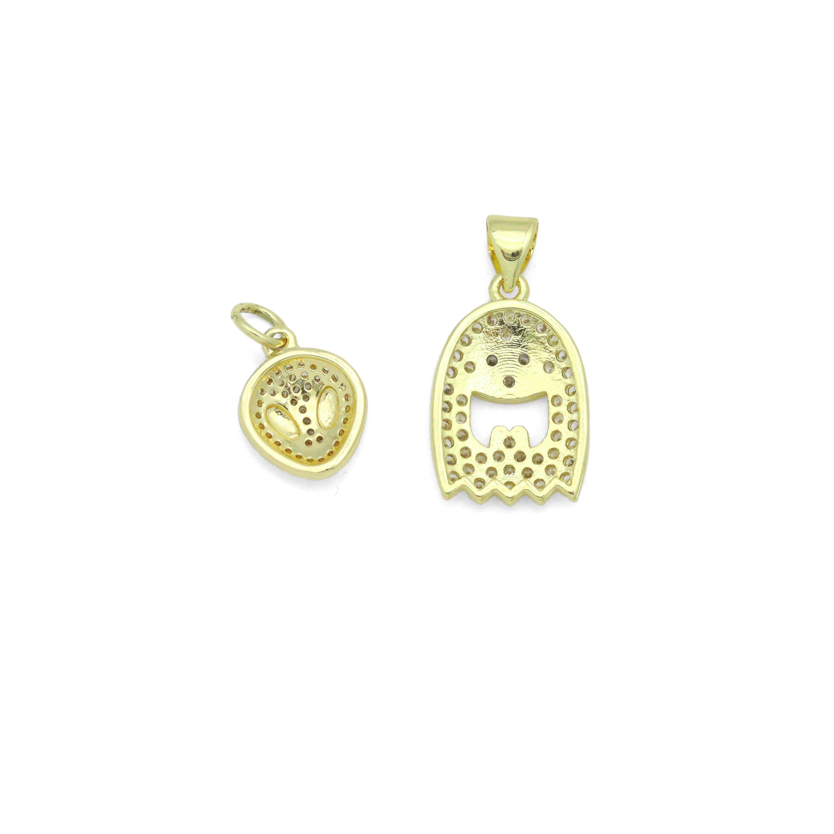 Aolloween Alien Head Ghost Charm Pendant, Sku#LX953