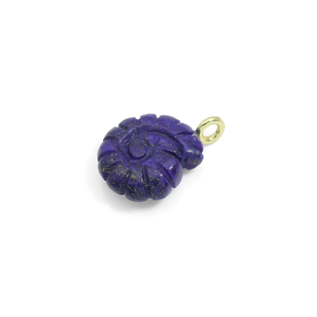 Natural Gemstone Snail Shape Pendant charm, Stone charm, Sku#LY34