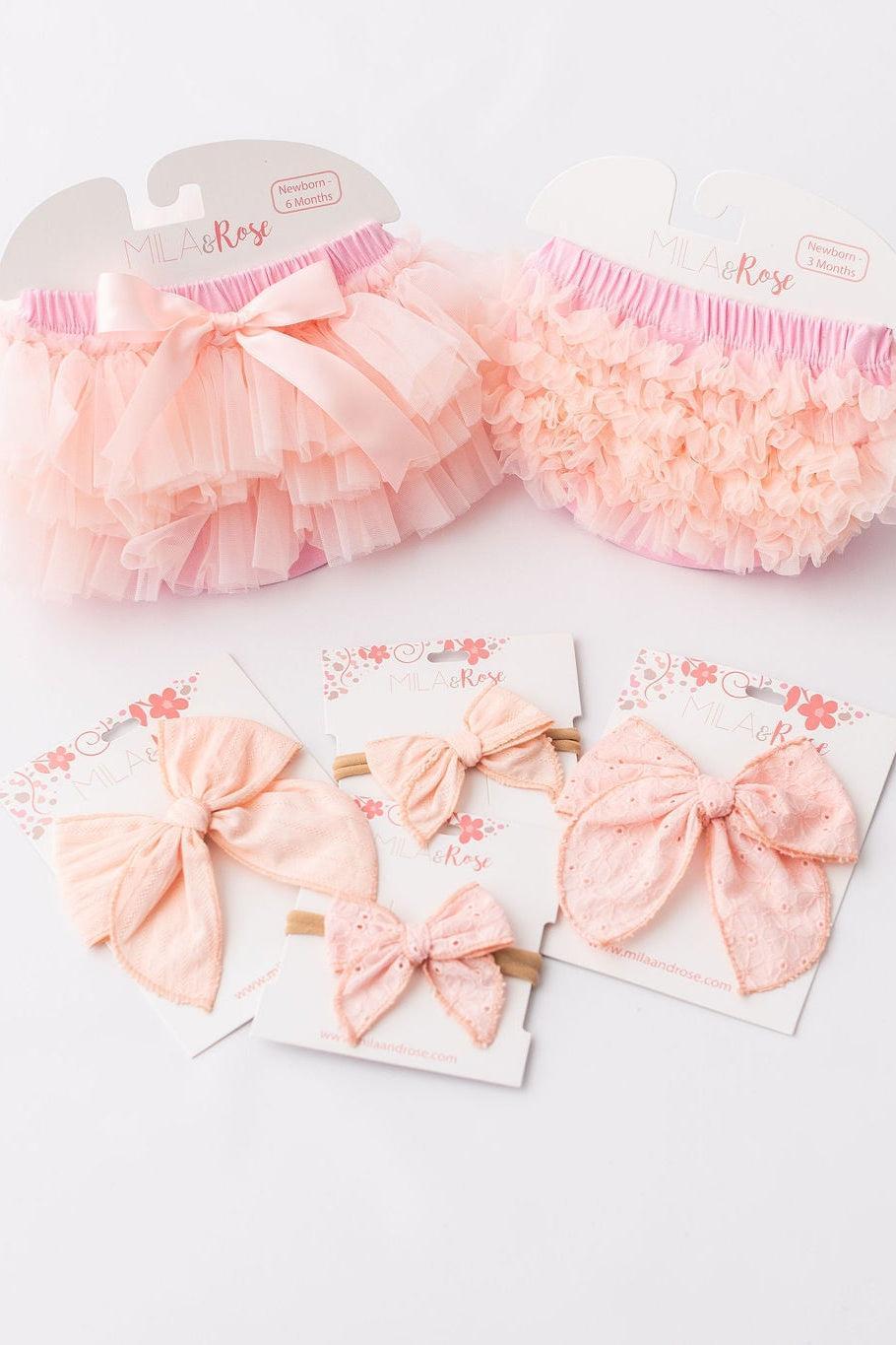 Bloomer tutu à volants rose clair