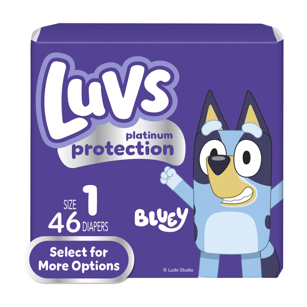 Couches Luvs Platinum Protection Taille 1, Paquet de 46
