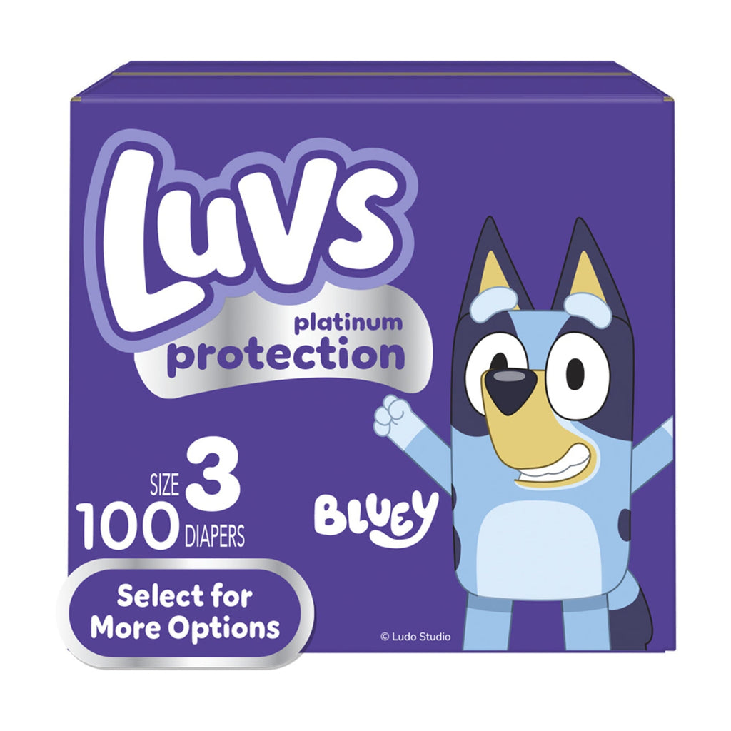 Couches pour bébés Luvs Platinum Protection, Taille 3, Paquet de 100