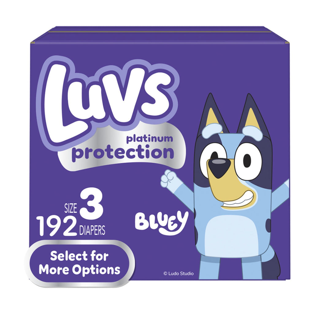 Couches Luvs Platinum Protection Bébé Taille 3, 192 unités