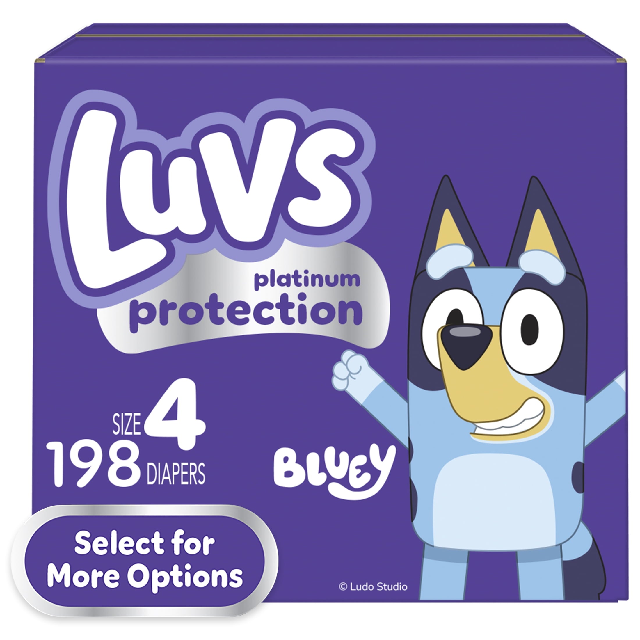 Couches pour bébés Luvs Platinum Protection, taille 4, 198 unités