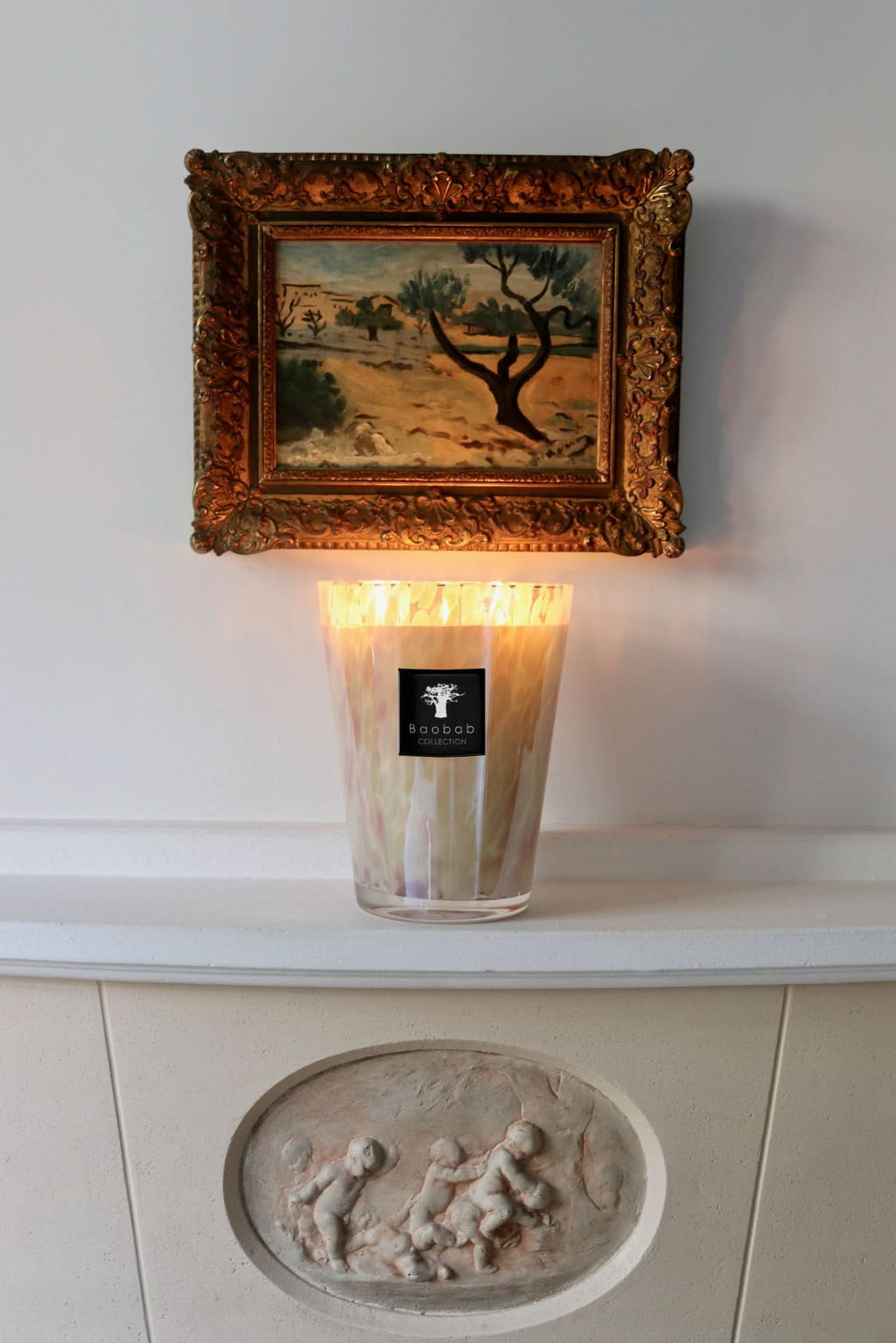 Baobab Collection White Pearls Max 16 Candle