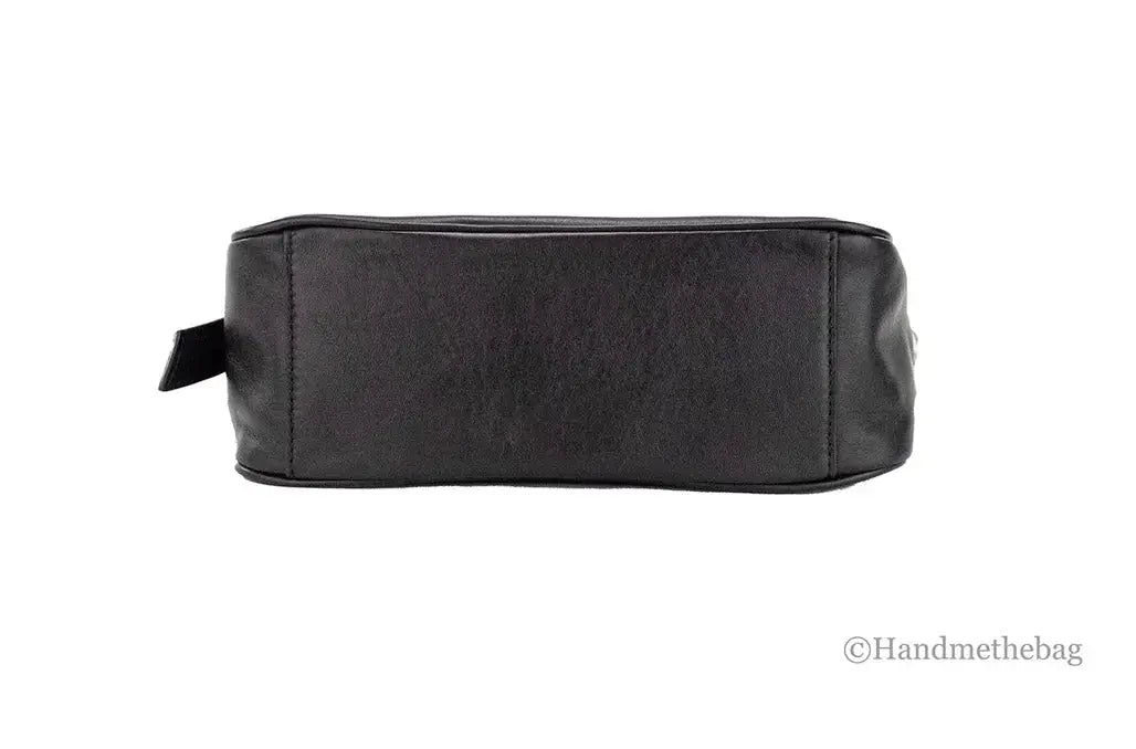 Marc Jacobs Black Leather Hobo Bag – Small Designer Shoulder Bag