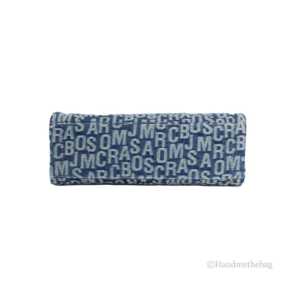 Marc Jacobs Le cabas en toile denim délavé The Washed Monogram Grind