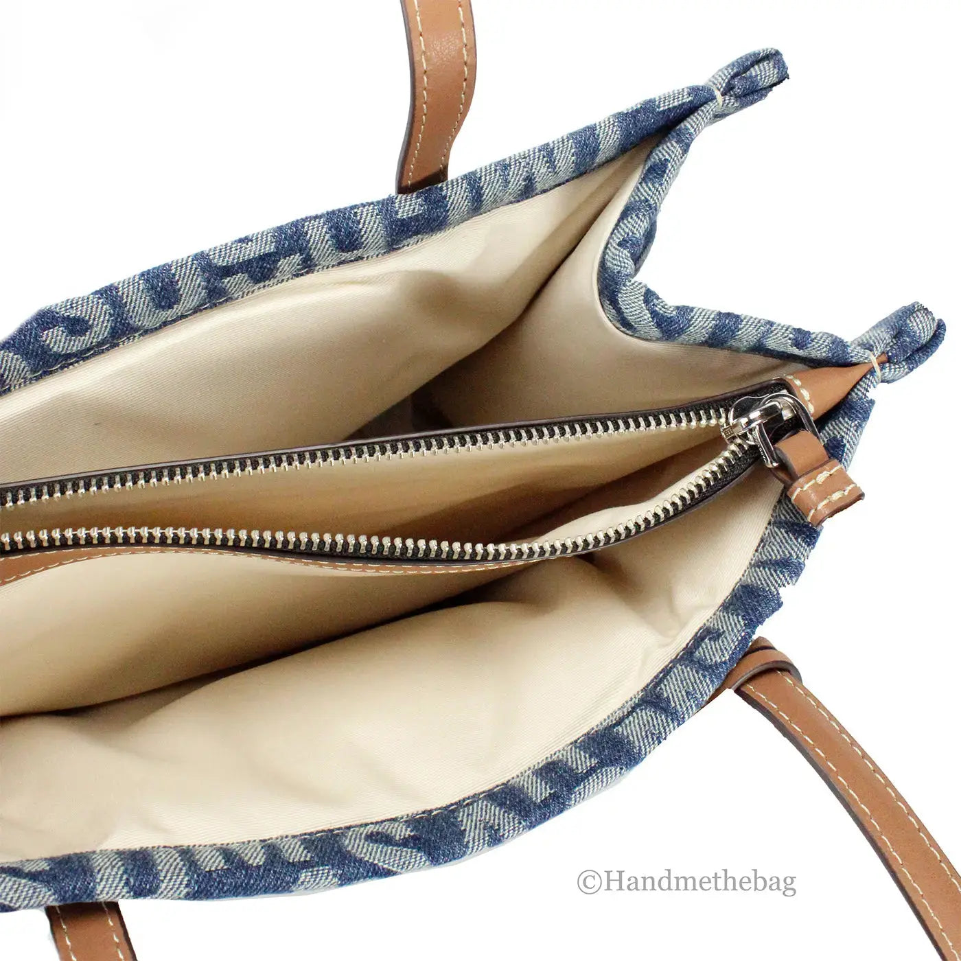 Marc Jacobs Le cabas en toile denim délavé The Washed Monogram Grind
