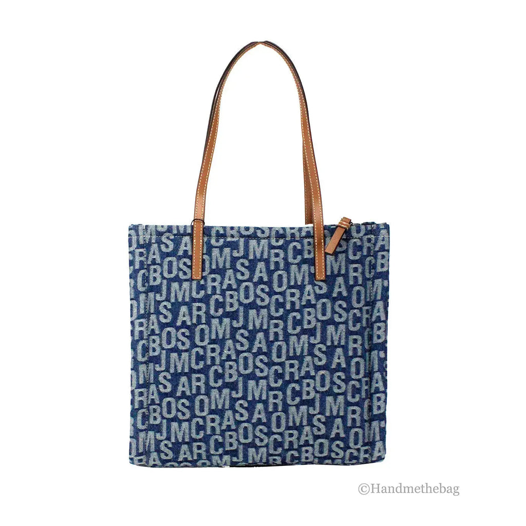 Marc Jacobs Le cabas en toile denim délavé The Washed Monogram Grind