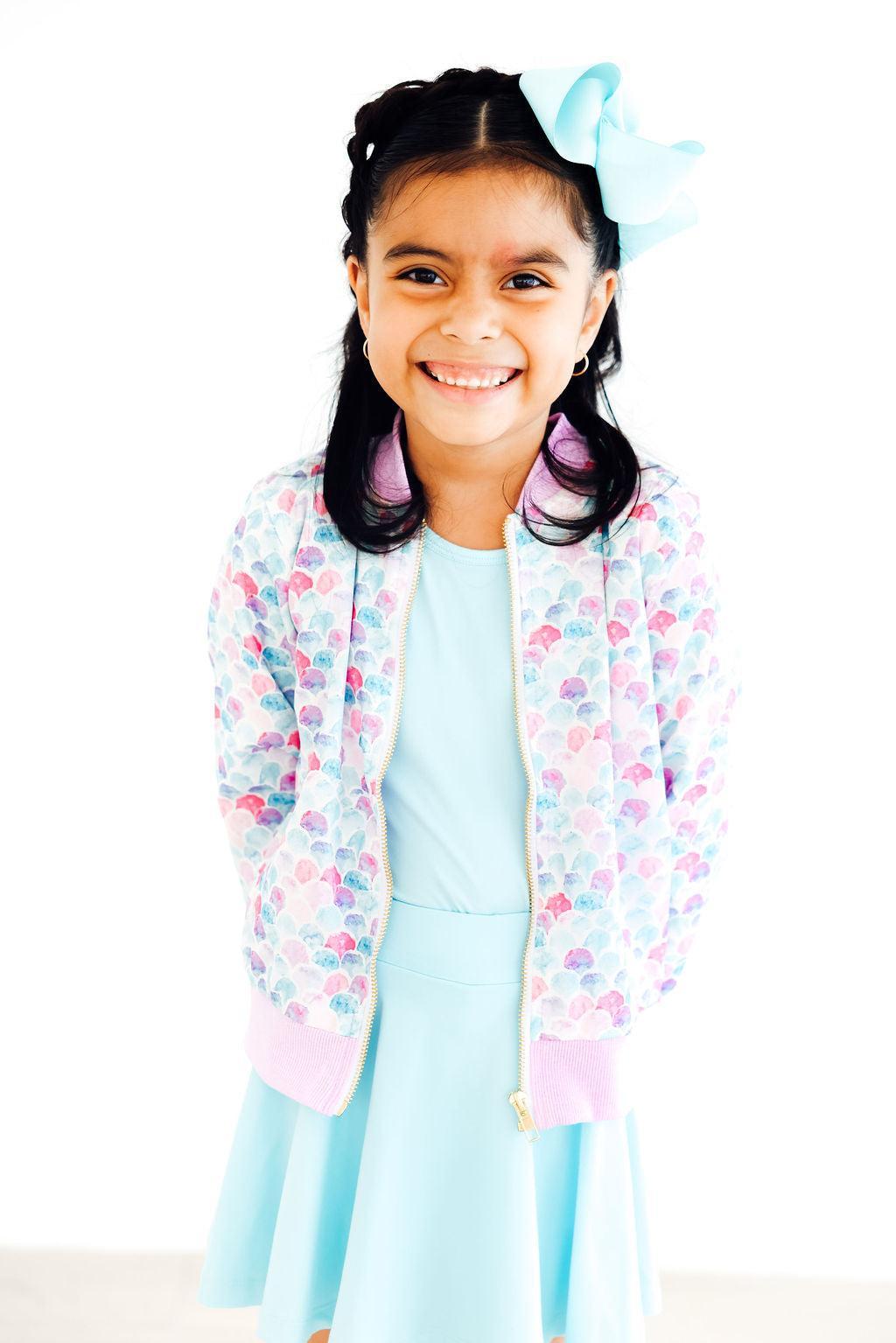 Veste en satin Écailles de Sirène