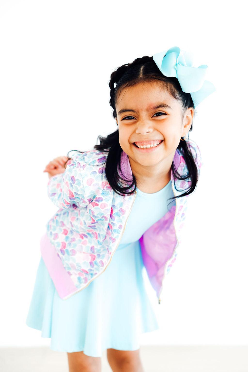 Veste en satin Écailles de Sirène