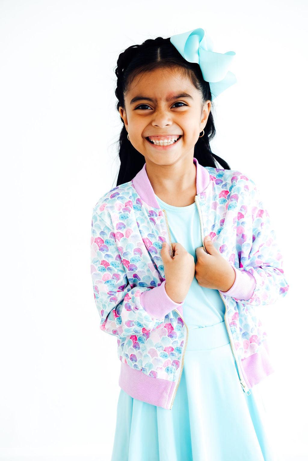 Veste en satin Écailles de Sirène