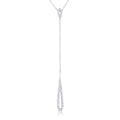 Chrisette 0.4ct CZ Classic Drop Lariat Necklace