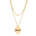 Delicate Gold Plated Necklace Thankful