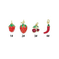 Red Cherry Strawberry Chili Pendant charm, Sku#O133