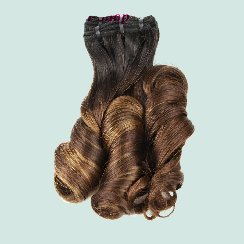 Cheveux Humains Brésiliens Funmi Printemps Bouclés Double Tirage 12A 4/30