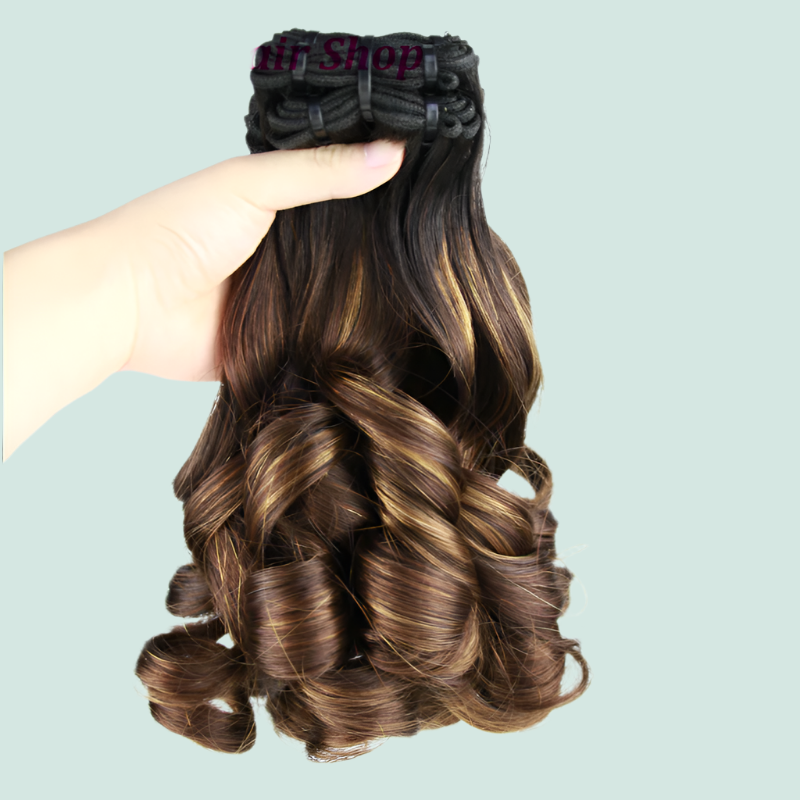 Cheveux Humains Brésiliens Funmi Printemps Bouclés Double Tirage 12A 4/30