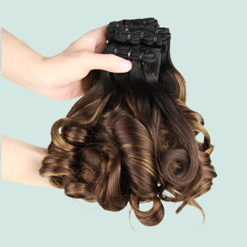 Cheveux Humains Brésiliens Funmi Printemps Bouclés Double Tirage 12A 4/30
