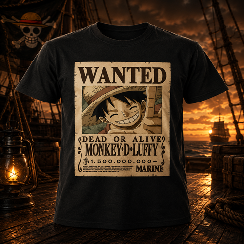 One Piece - Wanted Luffy T-Shirt