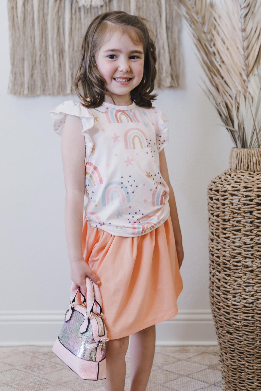 T-shirt à volants Over the Rainbow S/S